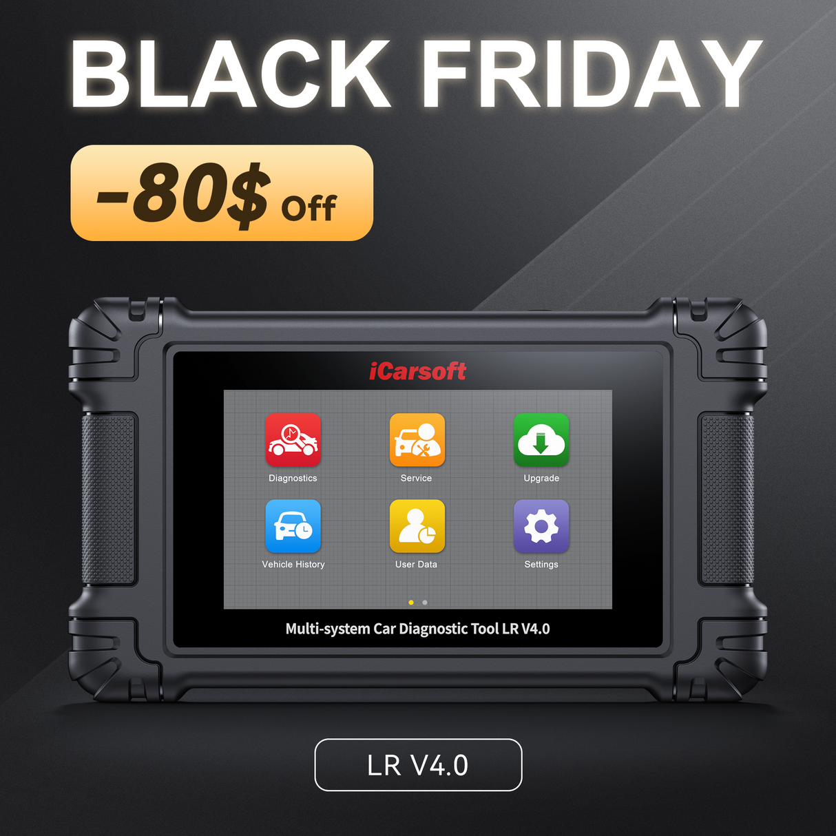 iCarsoft LR V4.0 [For LandRover& Jaguar+ 2 Extra Brands]