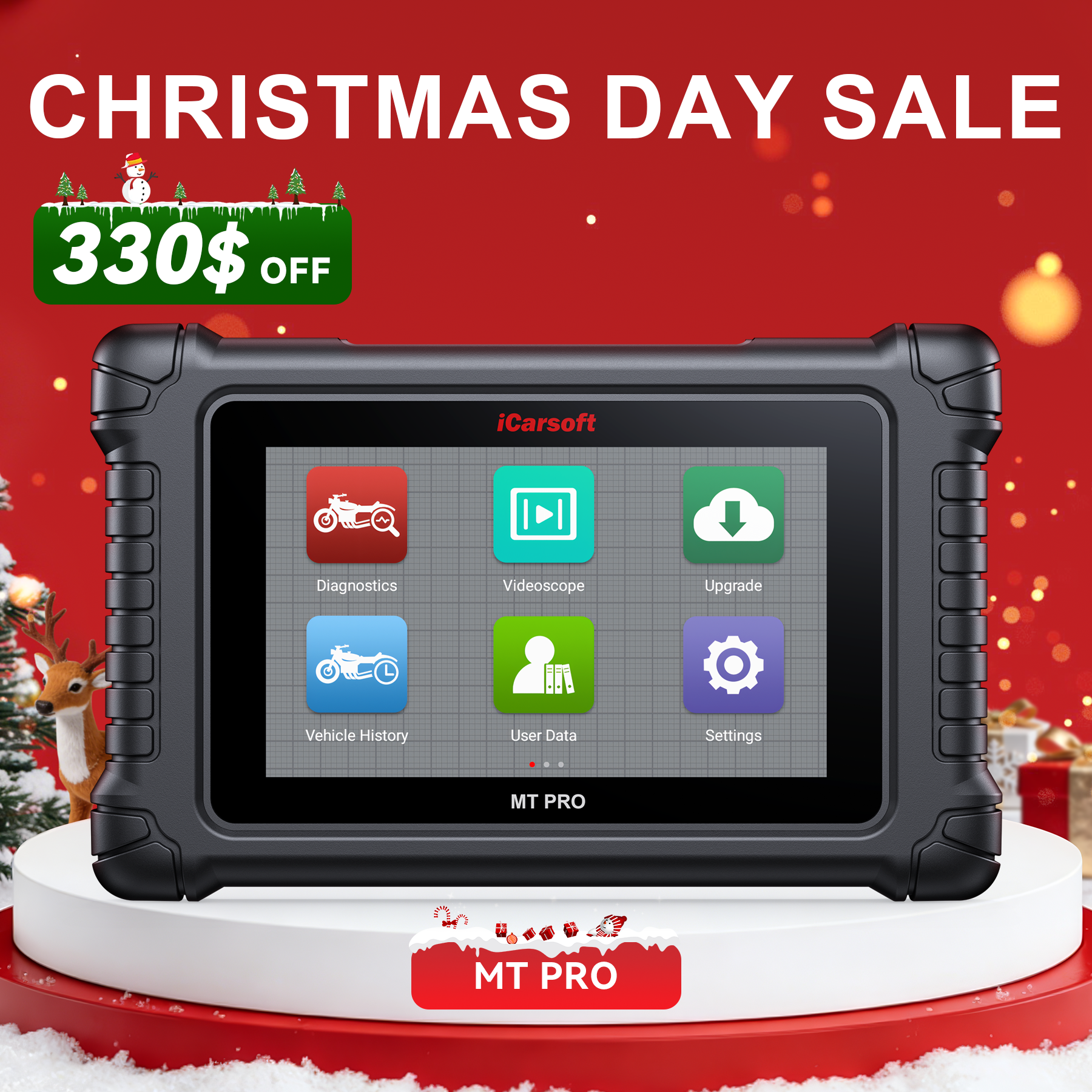 [Lifetime Free Updates] iCarsoft Motorcycle Diagnostic tool MT PRO