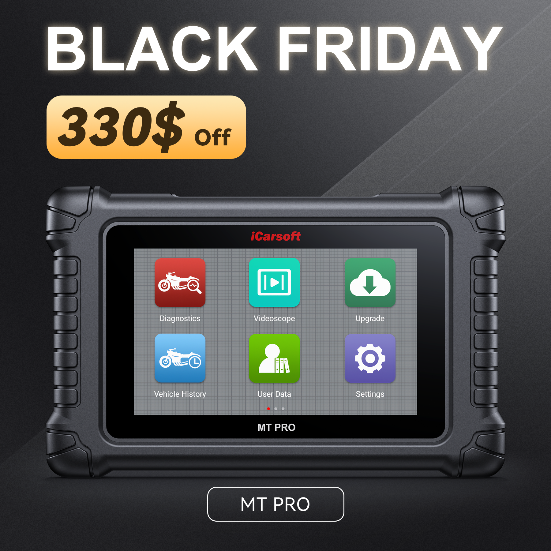 [Lifetime Free Updates] iCarsoft Motorcycle Diagnostic tool MT PRO