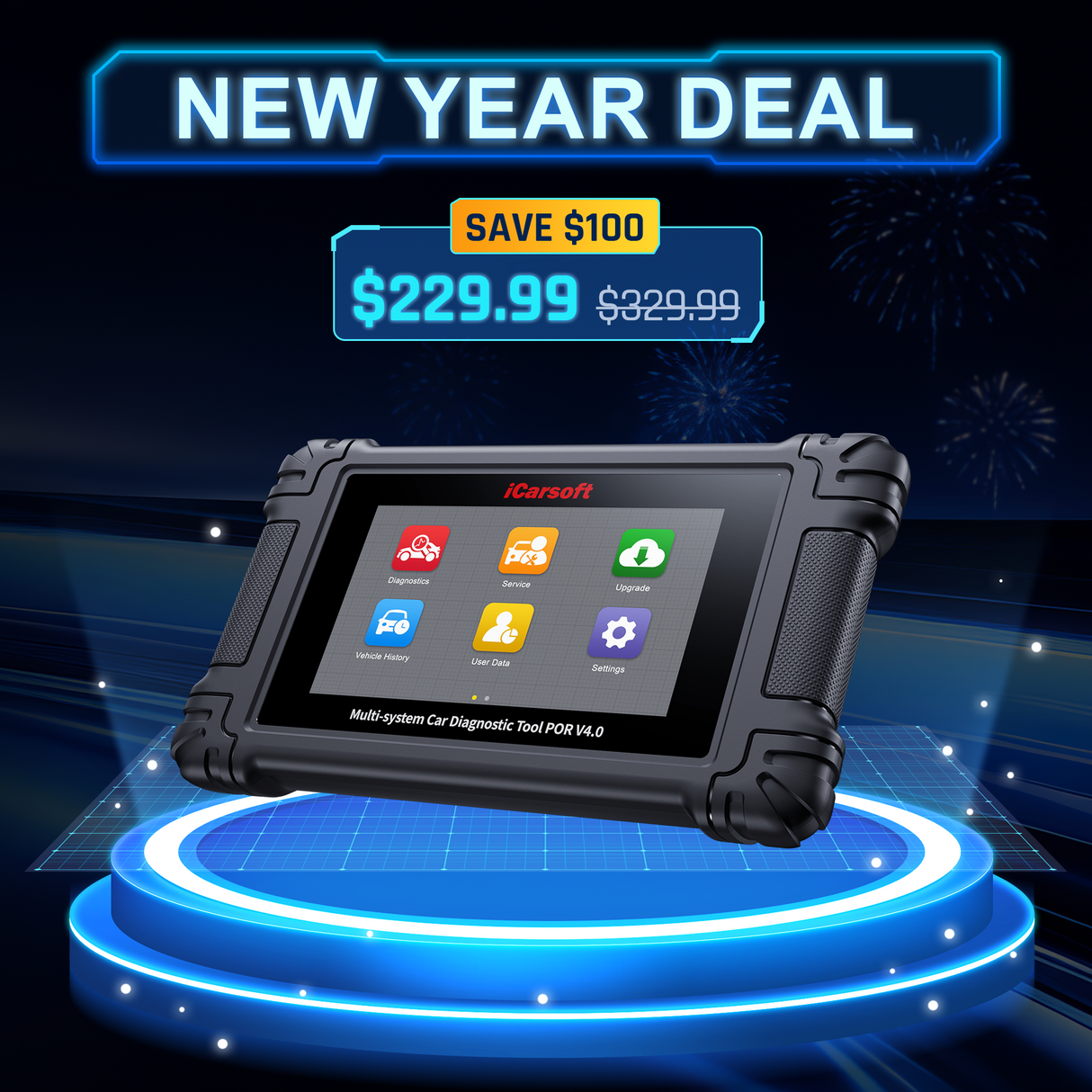 iCarsoft POR V4.0 Diagnostic tool[For Porsche+ 2 Extra Brands]