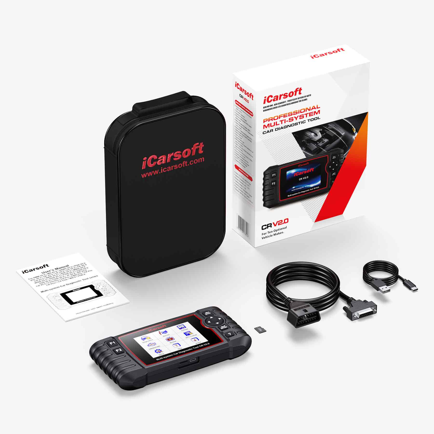 iCarsoft CR V2.0 Scanner For Most Cars designed for DIY