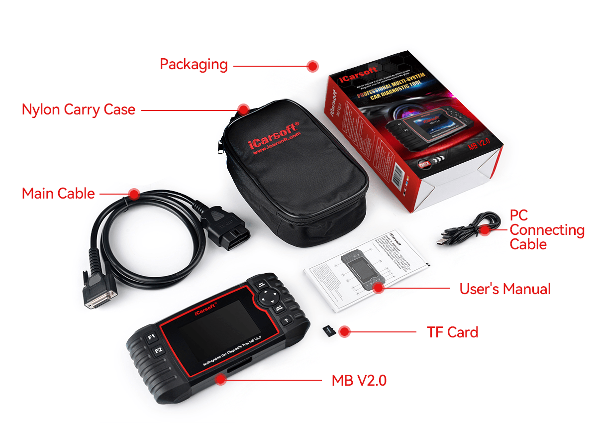 iCarsoft MB V2.0 for Mercedes - Benz/Sprinter/Smart
