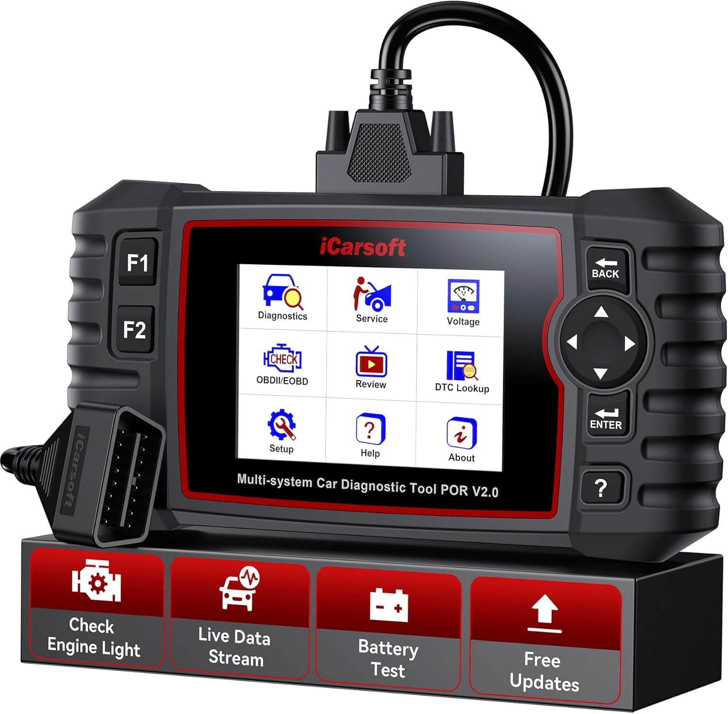 KONNWEI KW808 OBD2 Car Scanner Diagnostic Tool – Live Data Code Reader For Porsche 1996+ Gasoline Vehicles