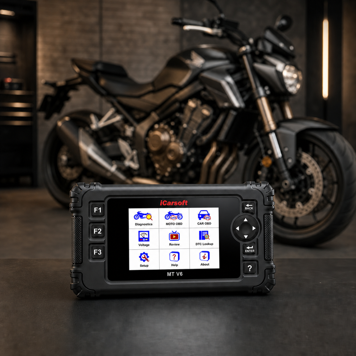 iCarsoft MT V6 Motorcycle Diagnostic Tool for Bajaj