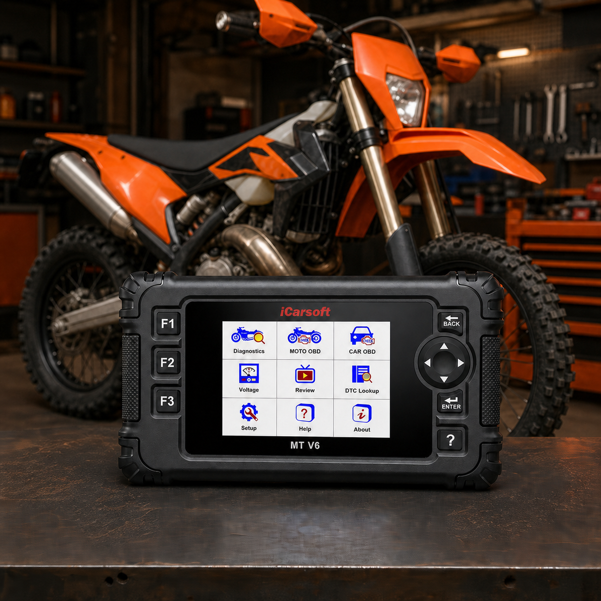 iCarsoft MT V6 Motorcycle Diagnostic Tool for KTM