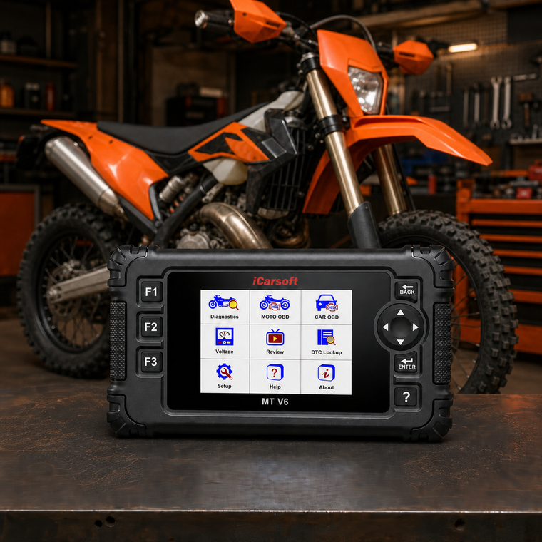 iCarsoft MT V6 Motorcycle Diagnostic Tool for KTM