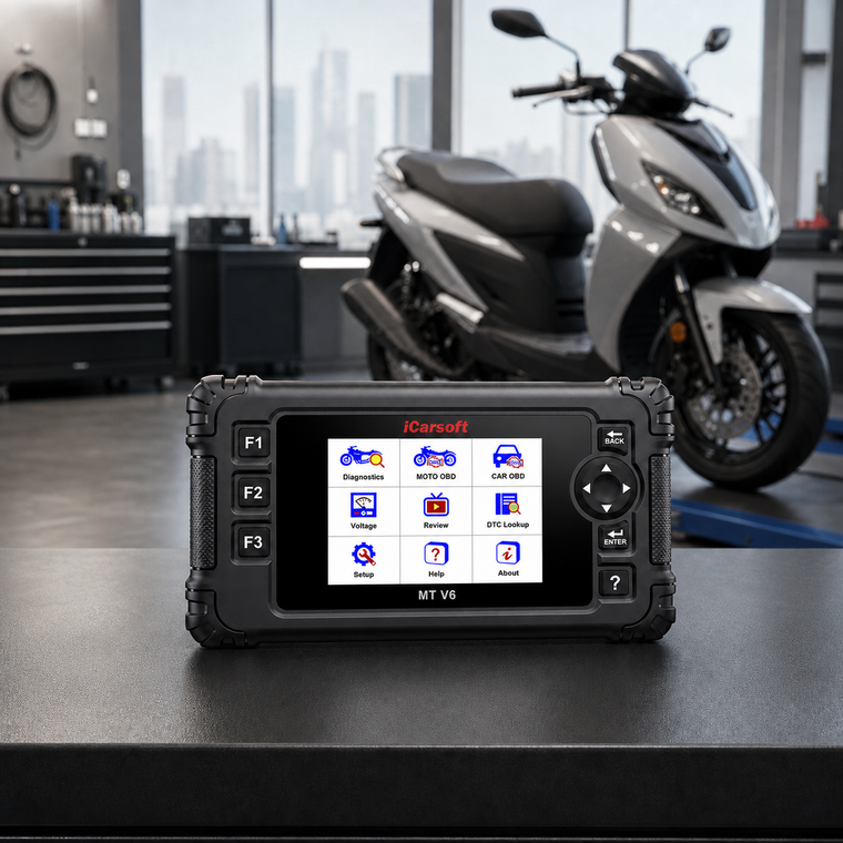 iCarsoft MT V6 Motorcycle Diagnostic Tool for PGO