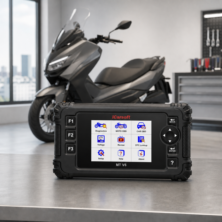 iCarsoft MT V6 Motorcycle Diagnostic Tool for TVS