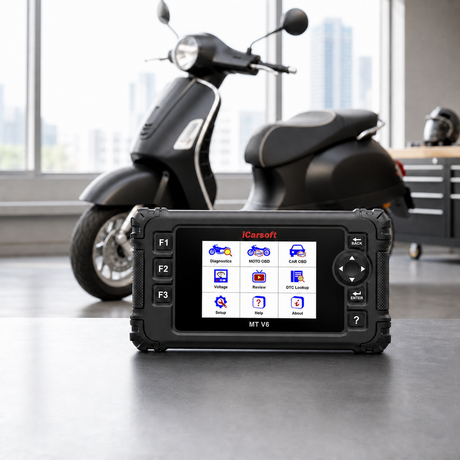 iCarsoft MT V6 Motorcycle Diagnostic Tool for Vespa