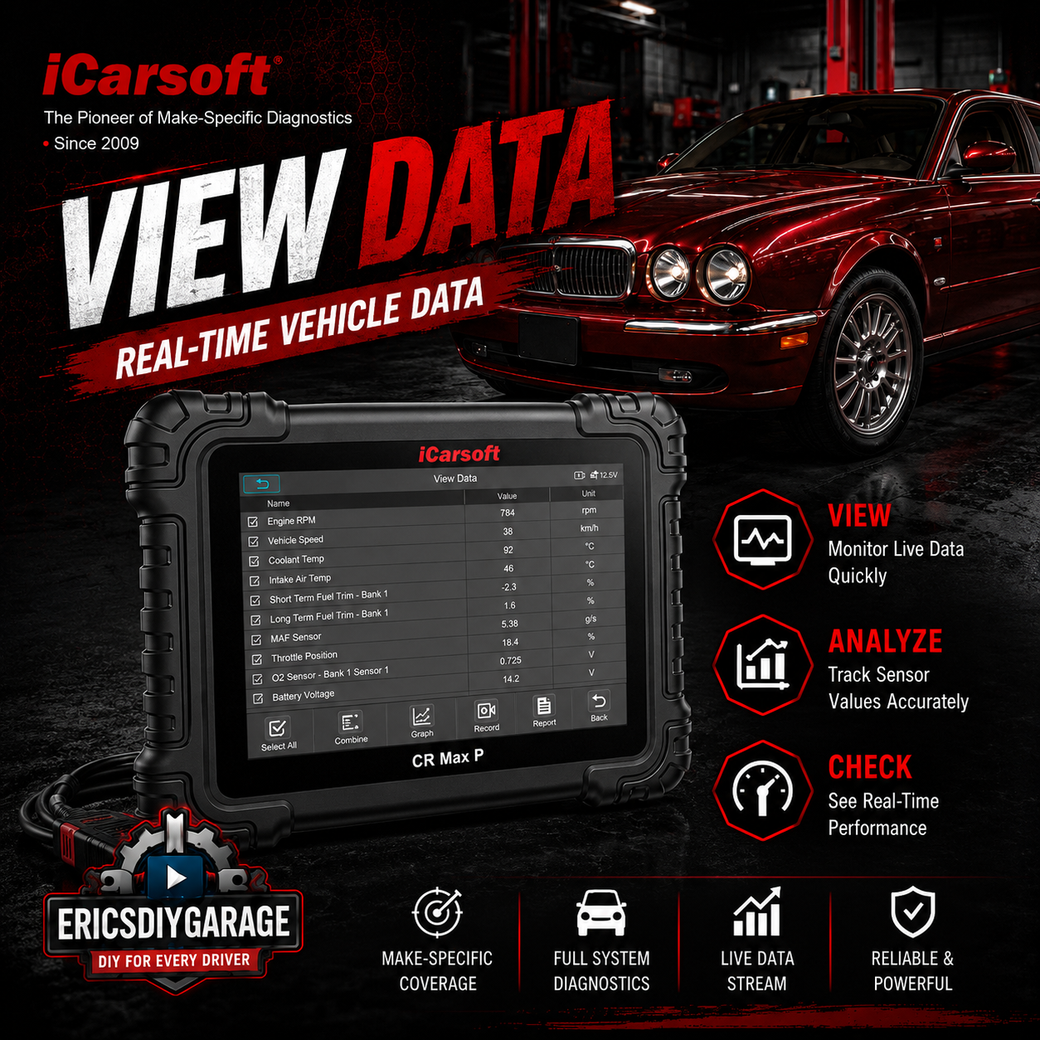 iCarsoft CR Max P diagnostic scanner for P0047 boost control circuit testing
