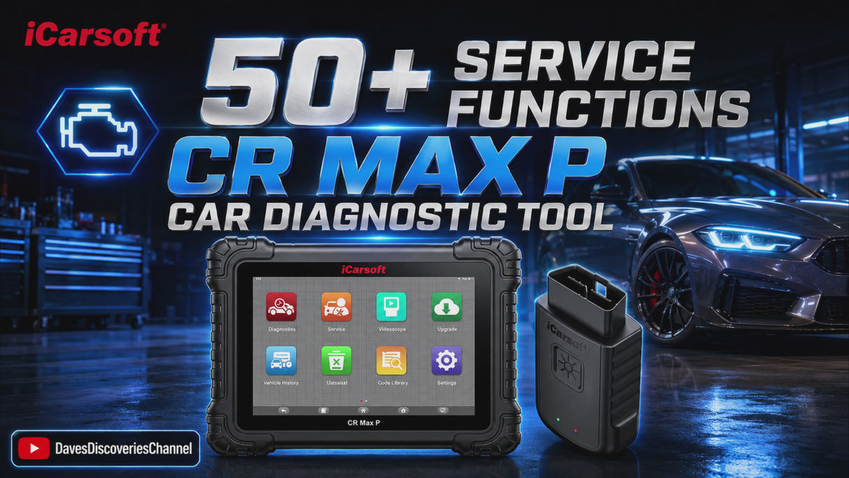 iCarsoft CR Max P — Bi-Directional Scan Tool with Topology Mapping for 58 Car Brands
