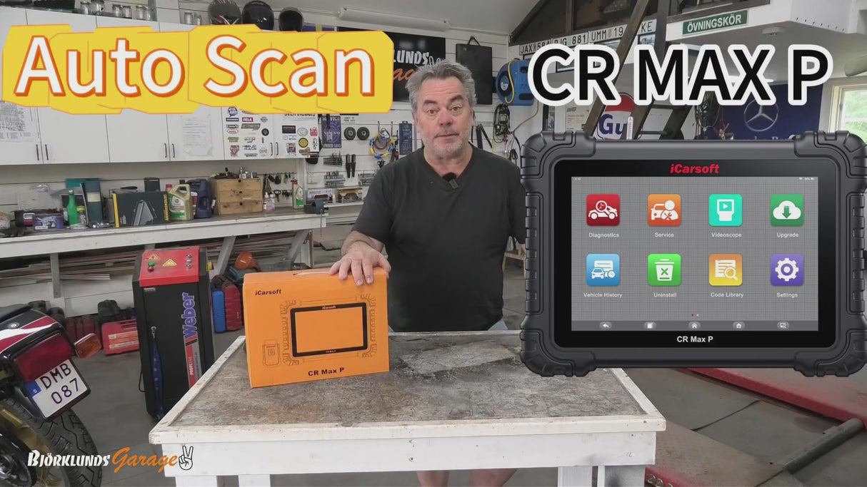 iCarsoft CR Max P — Bi-Directional Scan Tool with Topology Mapping for 58 Car Brands