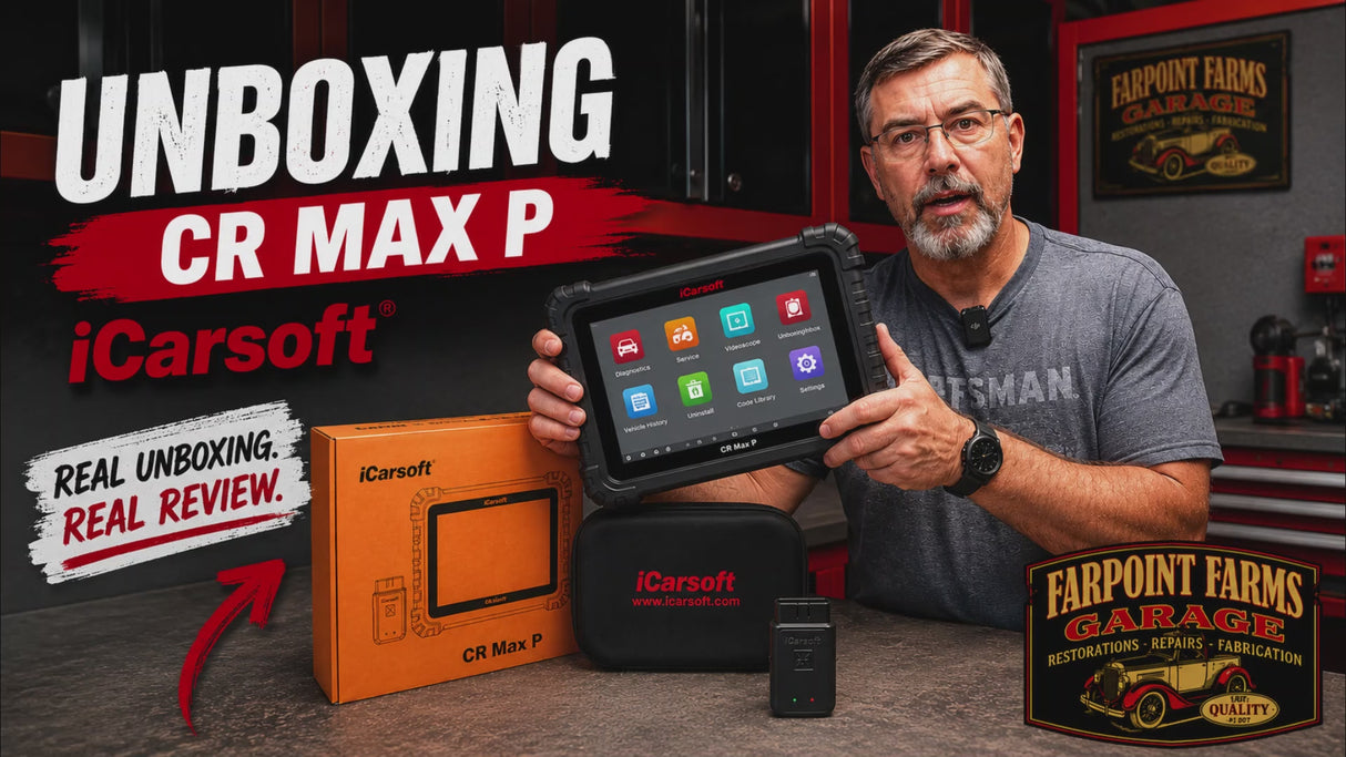iCarsoft CR Max P — Bi-Directional Scan Tool with Topology Mapping for 58 Car Brands