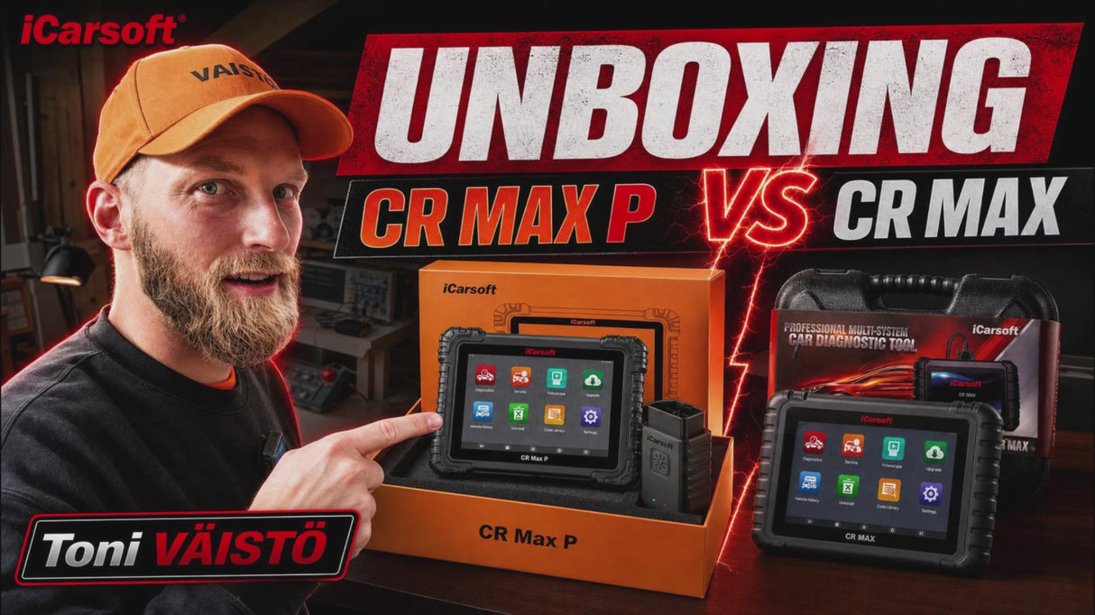 iCarsoft CR Max P — Bi-Directional Scan Tool with Topology Mapping for 58 Car Brands