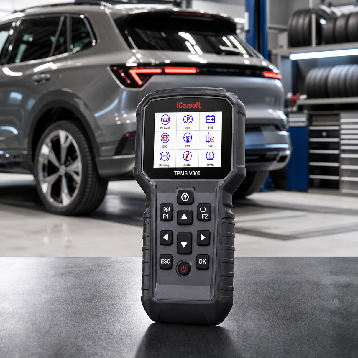 iCarsoft TPMS V800 – TPMS Programming & OBDII Diagnostic Tool