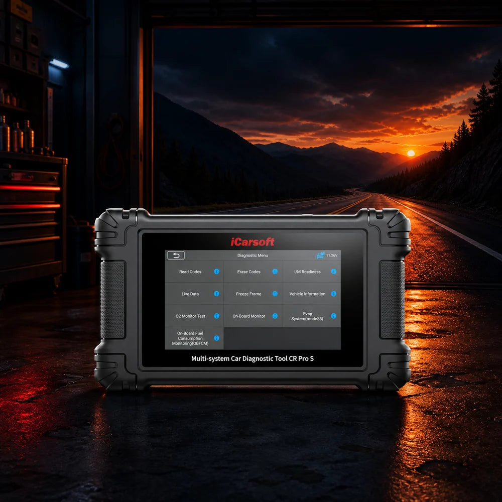 CR PRO S diagnostic tool in the iCarsoft Labor Day campaign